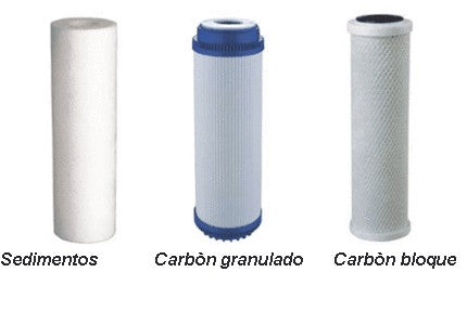 JUEGO DE TRES FILTROS GREEN FILTER PARA OSMOSIS ESTANDAR