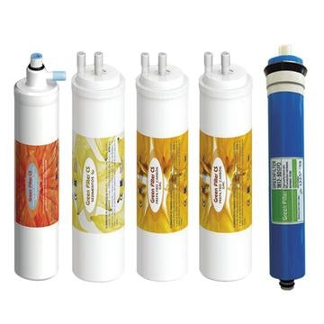 Set de 4 Filtros CS + Membrana RO para Ósmosis Inversa